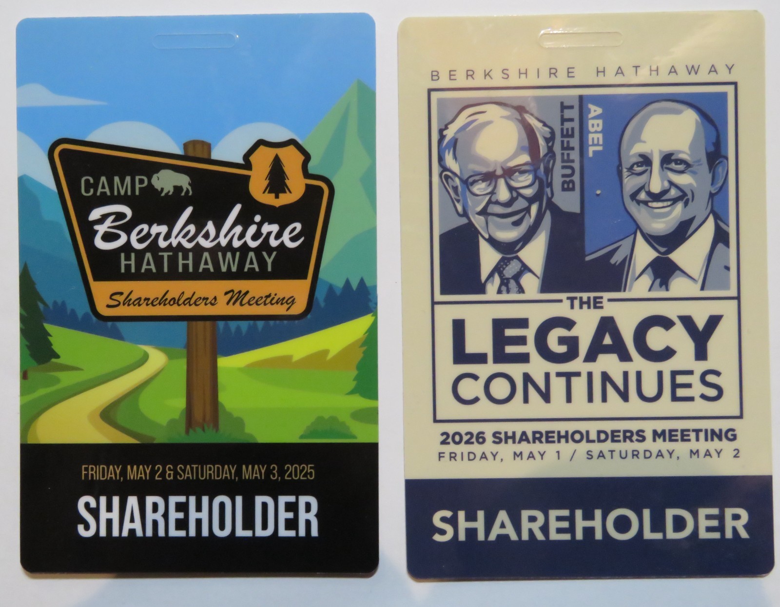 Berkshire Hathaway Warren Buffett Shareholder Meeting Passes Credential Lanyards
