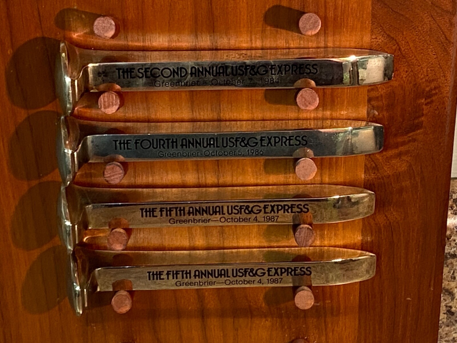 USF&G UNITED STATES FIDELITY AND GUARANTY CO. EXPRESS GREENBRIER RAILROAD SPIKES