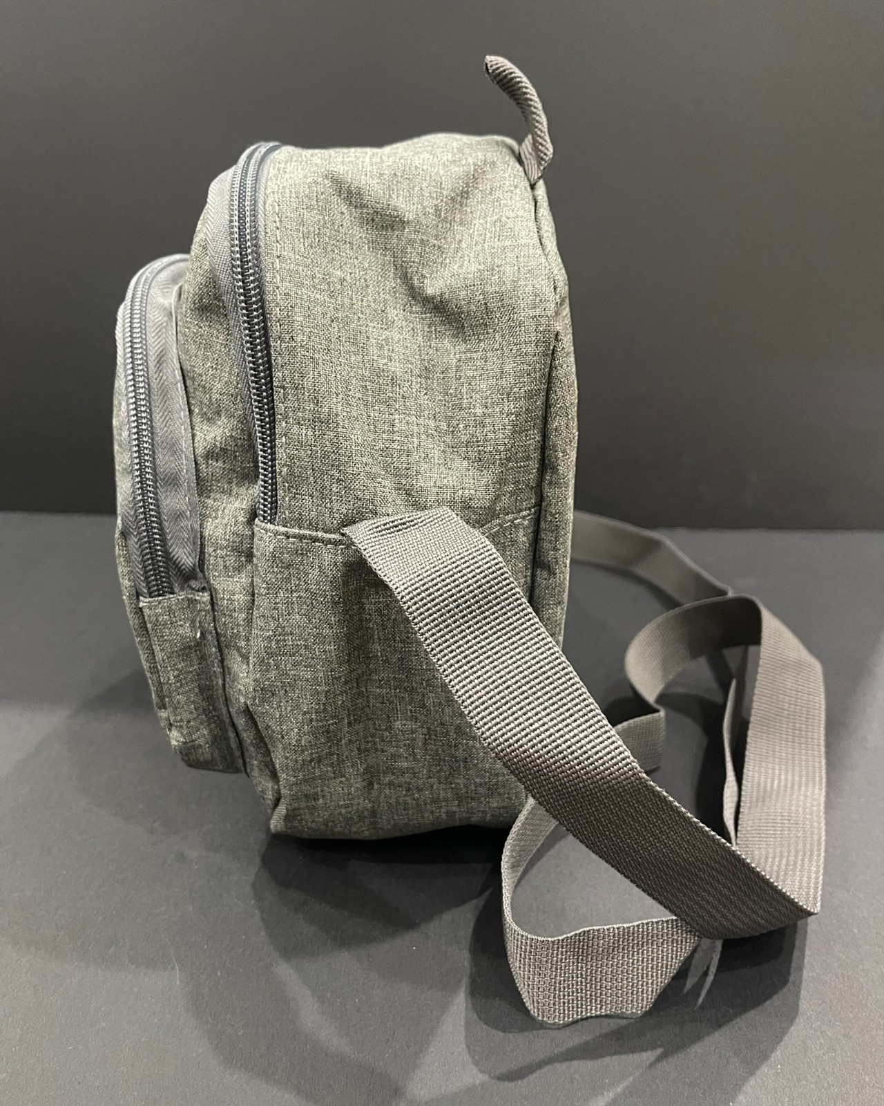 NEW / UNUSED Chase Bank Promotional Crossbody Bag Gray w/ Blue Logo FREE Ship