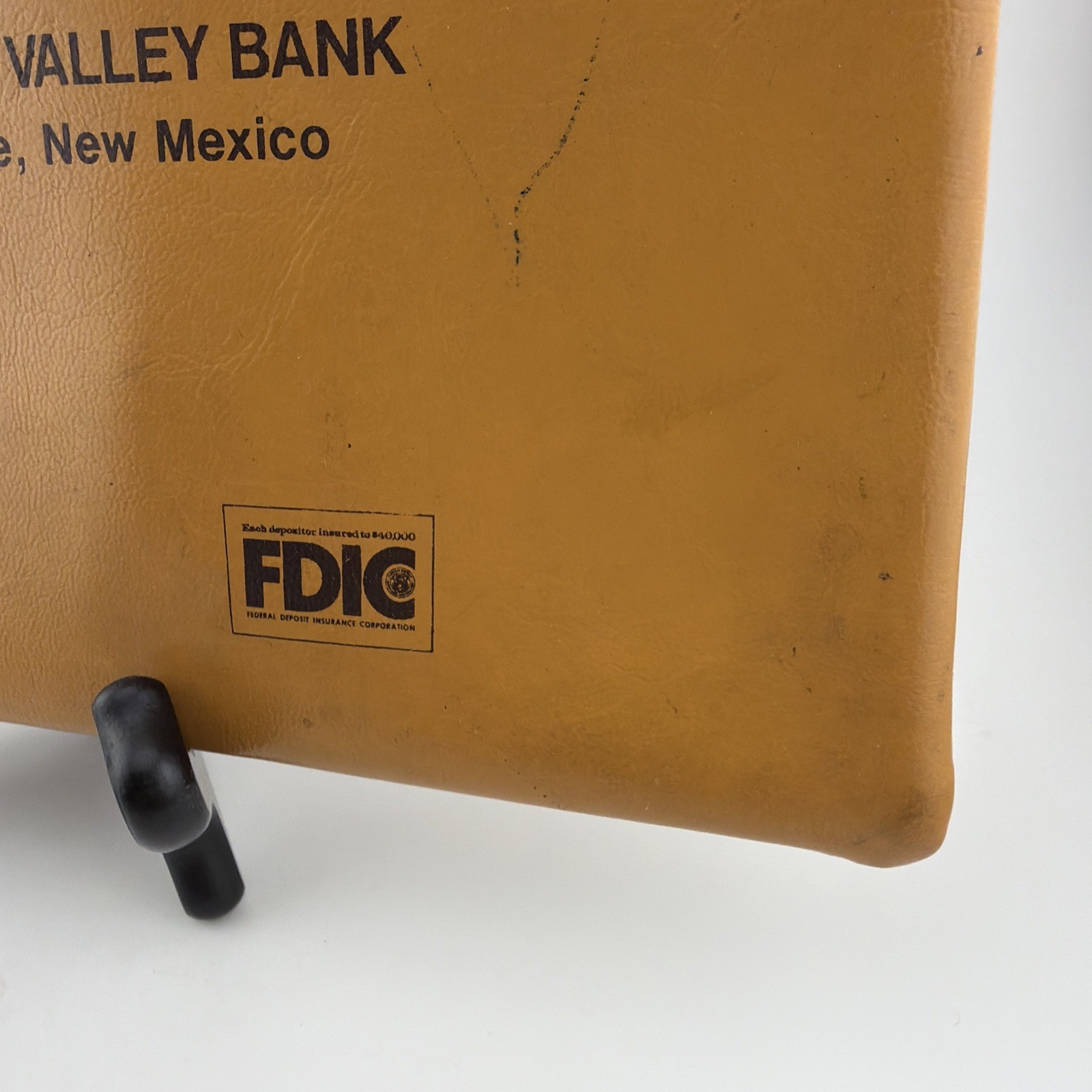 Rio Grande Valley Bank Vintage Bank Cash Bag Deposit Bag Mustard 1970s