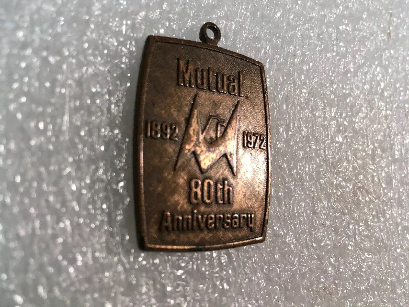 Vintage Mutual Savings Bank, Milwaukee Wis, 80th anniversary,1892-1972 FOB