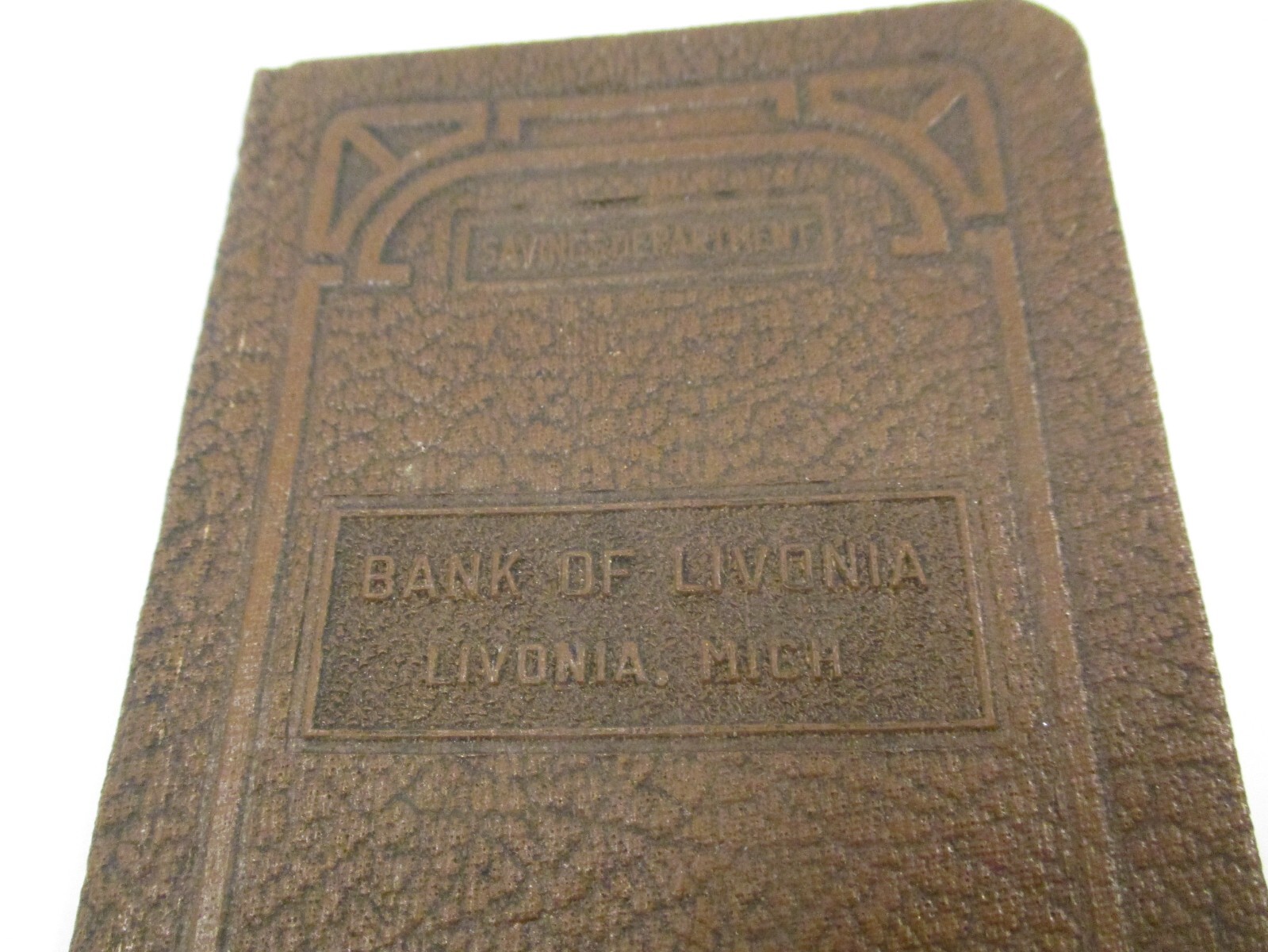 Vintage 1950s Bank of Livonia Michigan Savings Booklet Book