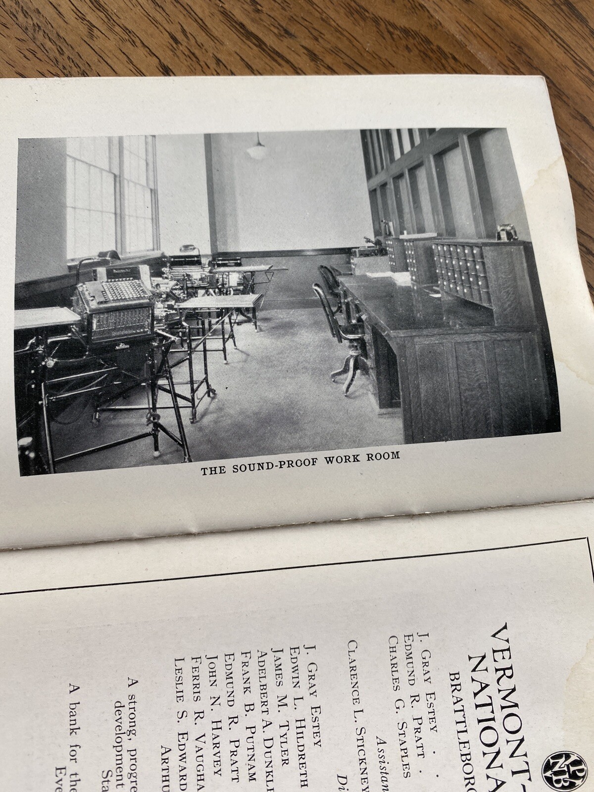 Vintage “With Interest” The Vermont-Peoples National Bank Battleboro Book 1925
