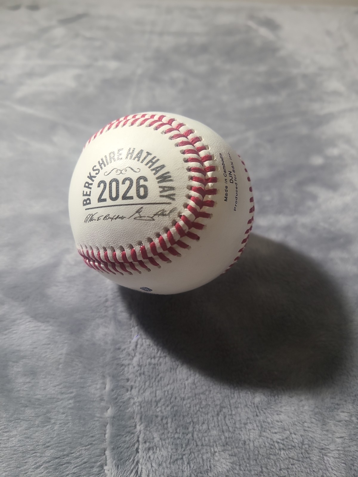 2026 Berkshire Hathaway Baseball Greg Abel Warren Buffett Stamped Omaha