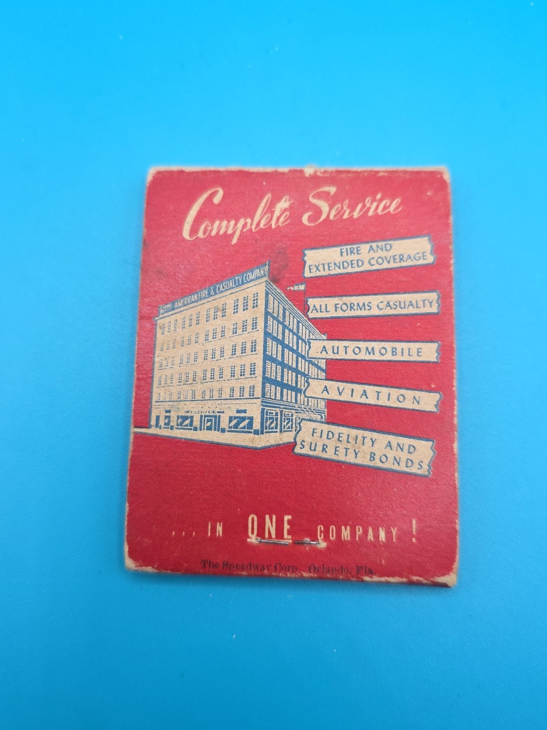 VTG 1940’s Notepad American Fire & Casualty Company Wright Insurance Ft Worth TX