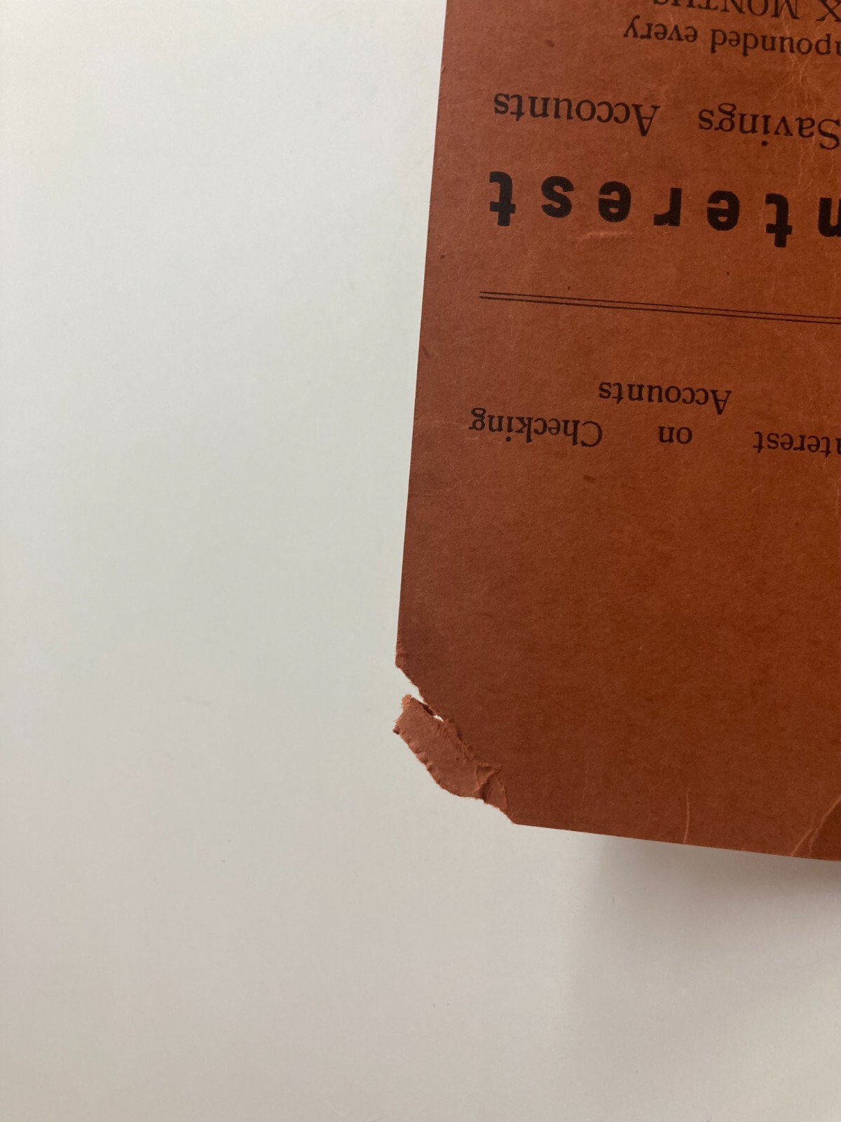 Vintage Carnegie Trust Co PA Advertising defunct Bank Document Envelope