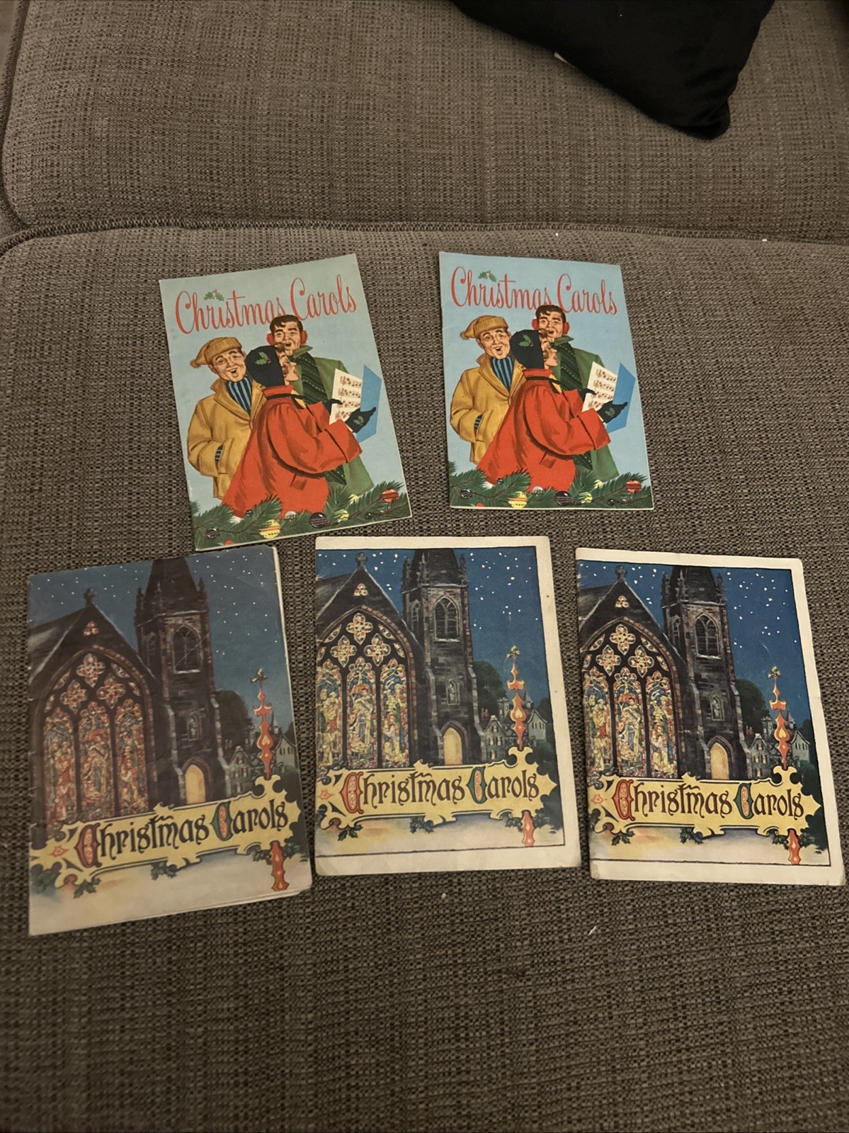 5 Vintage xmas Christmas Carols Booklet John Hancock 16 Page Holiday Songs F1