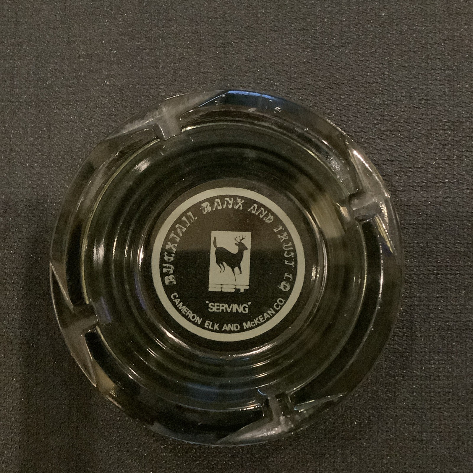 Vintage Bucktail Bank And Trust Cameron Elk & McKean Co. Ashtray Pennsylvania