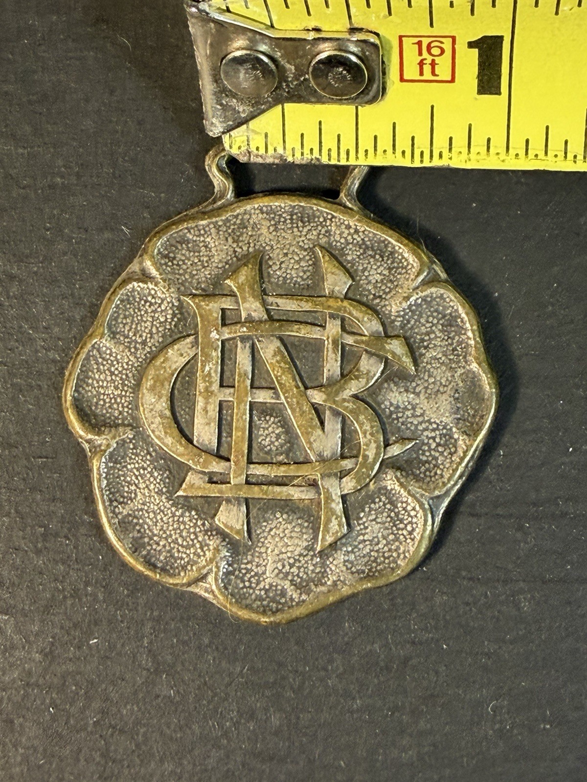 The Commercial National Bank Steubenville Ohio Metal Watch Fob