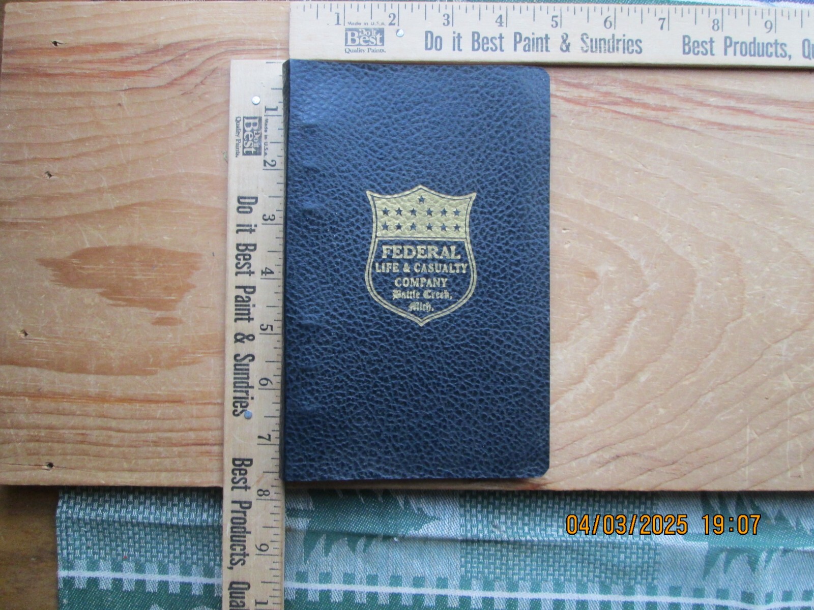 Federal Life & casualty co. battle Creek MI insurance premium rate manual 1955