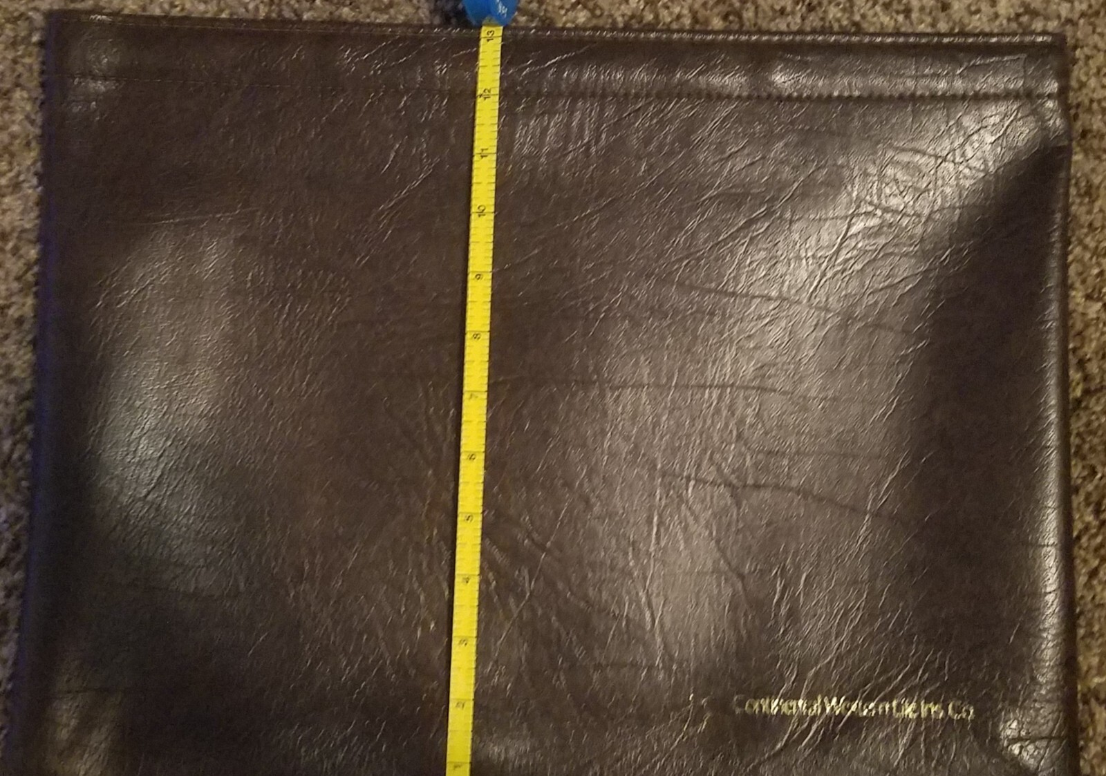 Continental Western Life Insurance Co. Brown Vinyl 13×17 Portfolio