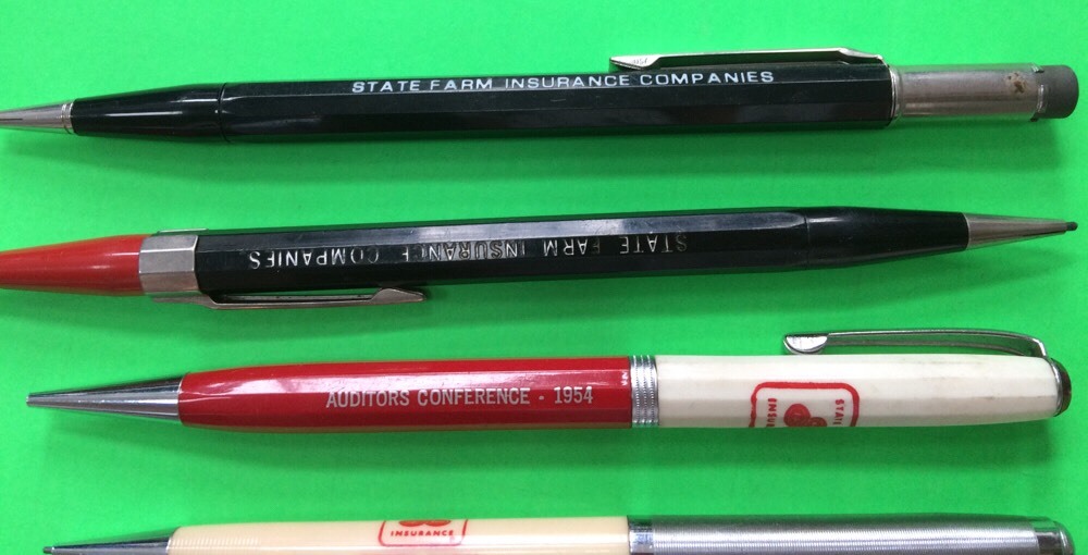 ASSORTED HISTORICAL STATE FARM INSURANCE PENCILS
