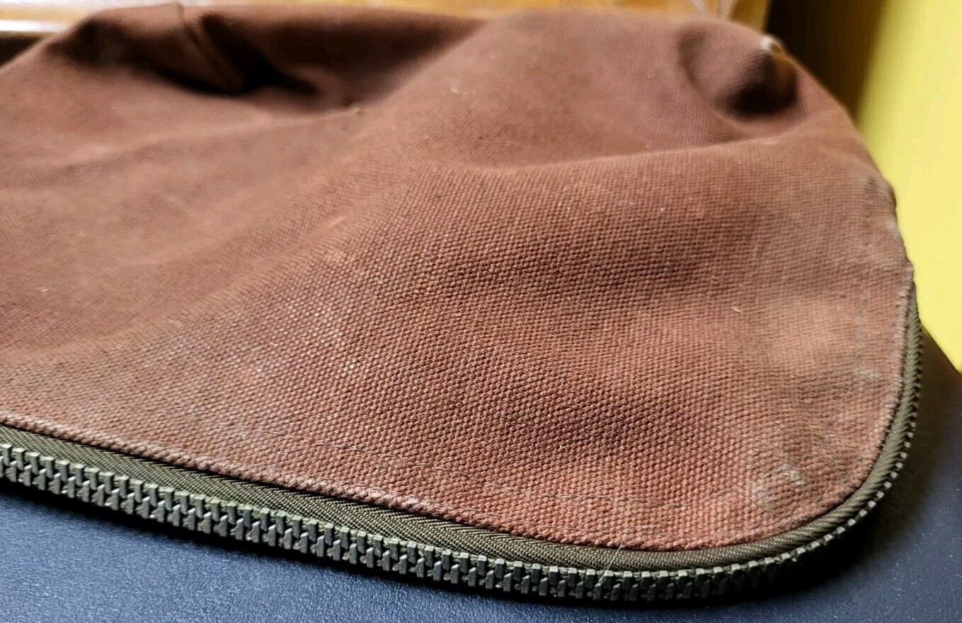 Rare 1960s Canadian Imperial Bank Of Commerce CIBC Canvas Cash Deposit Bag