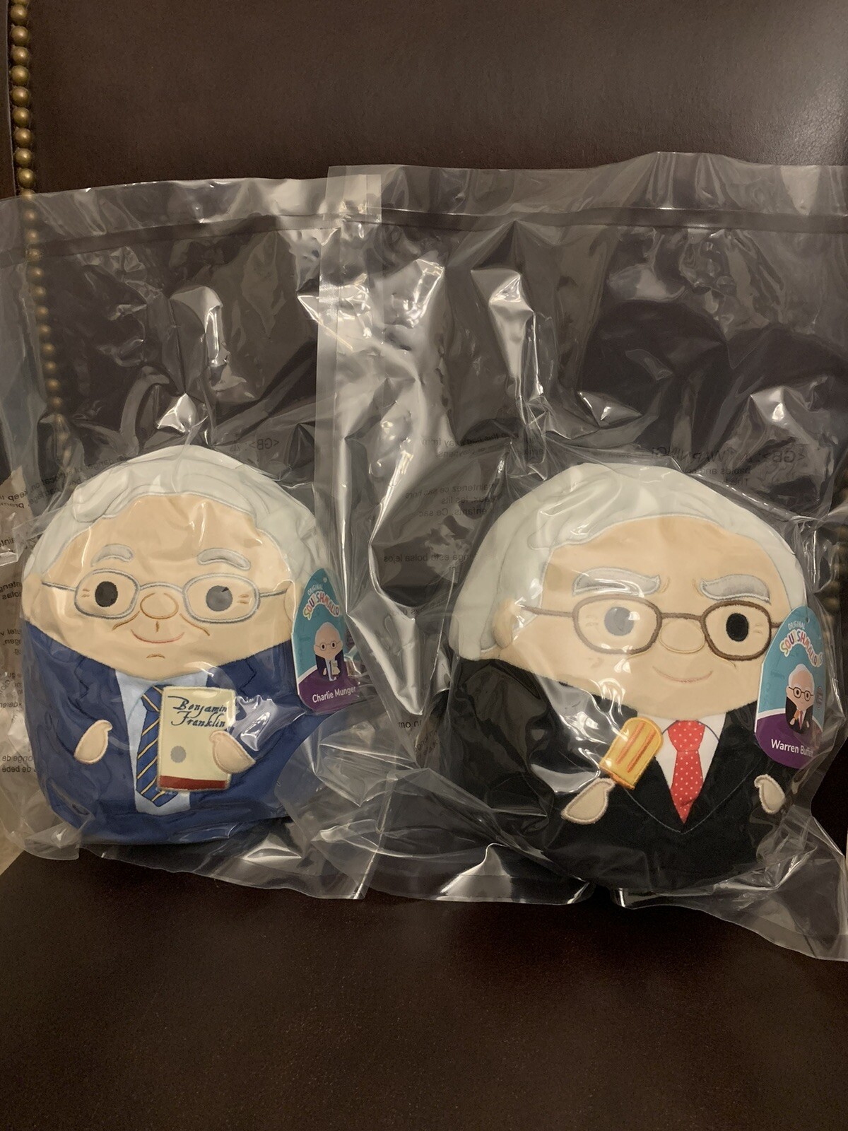 Warren Buffett / Charlie Munger Squishmallow 8” Set Berkshire Hathaway 2023 NIP