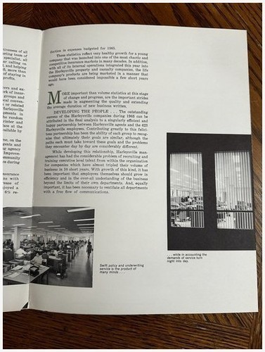 Harleysville Insurance 1965 Annual Report PA Montgomery Co Mid-Century Finance