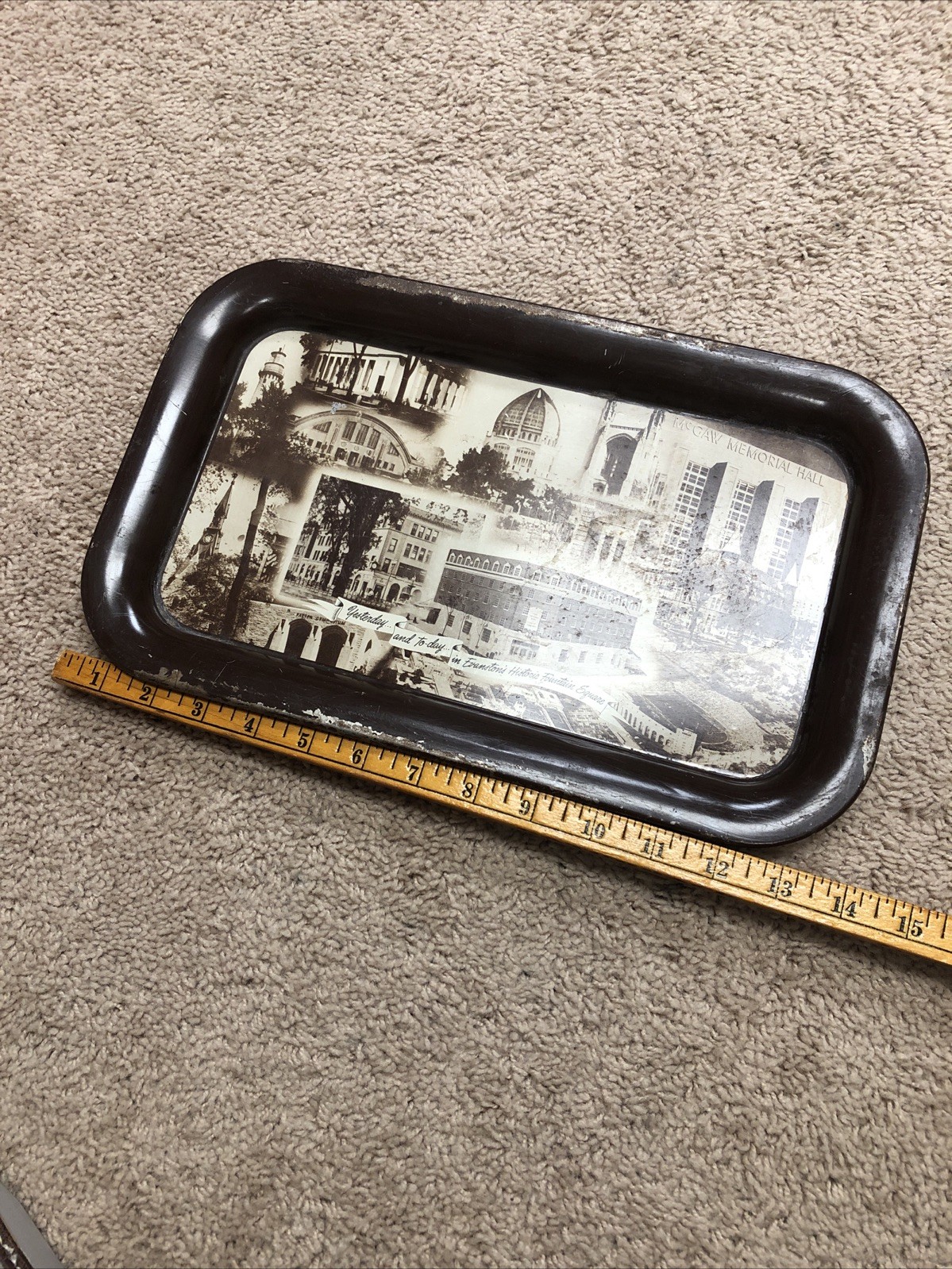 First National Bank & Trust Co. Evanston Illinois 1955 New Building Com. Tray