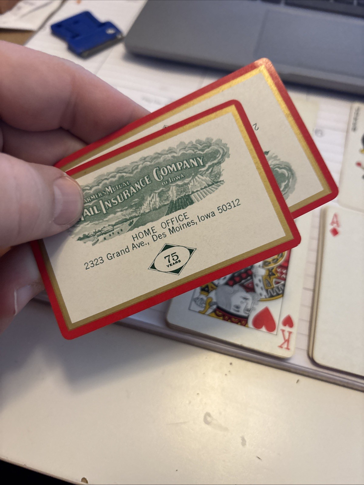 Vintage Farmers Mutual Hail Insurance Company of Iowa Parisco 54 Playing Cards