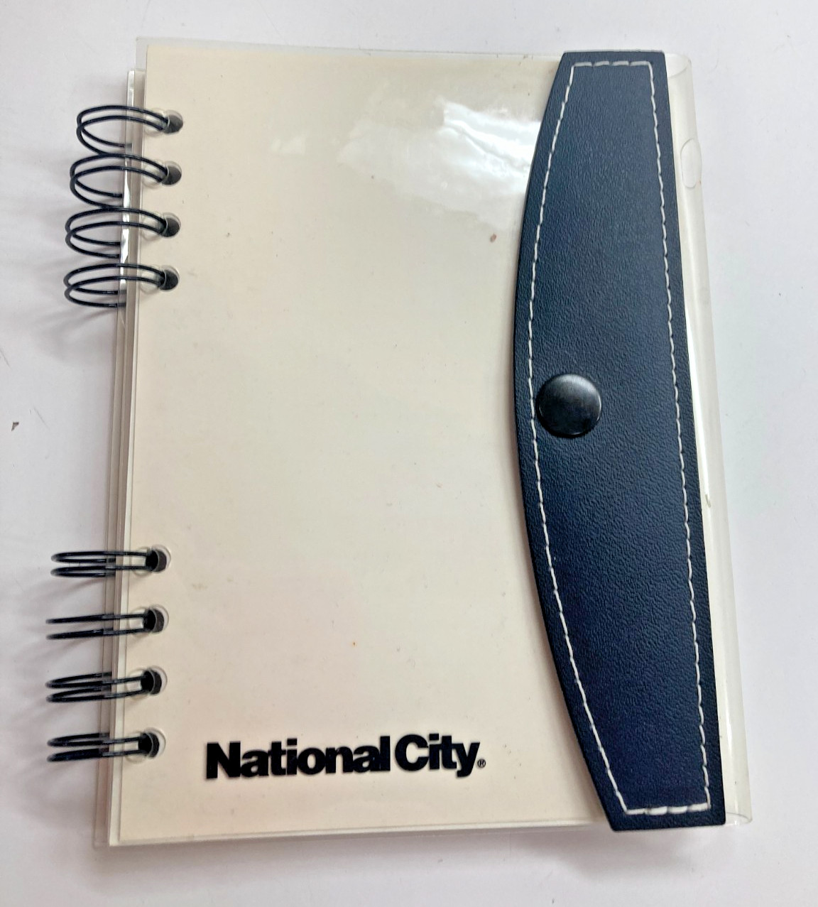 Vintage National City Bank Spiral Bound Notebook tablet Advertising Defunct