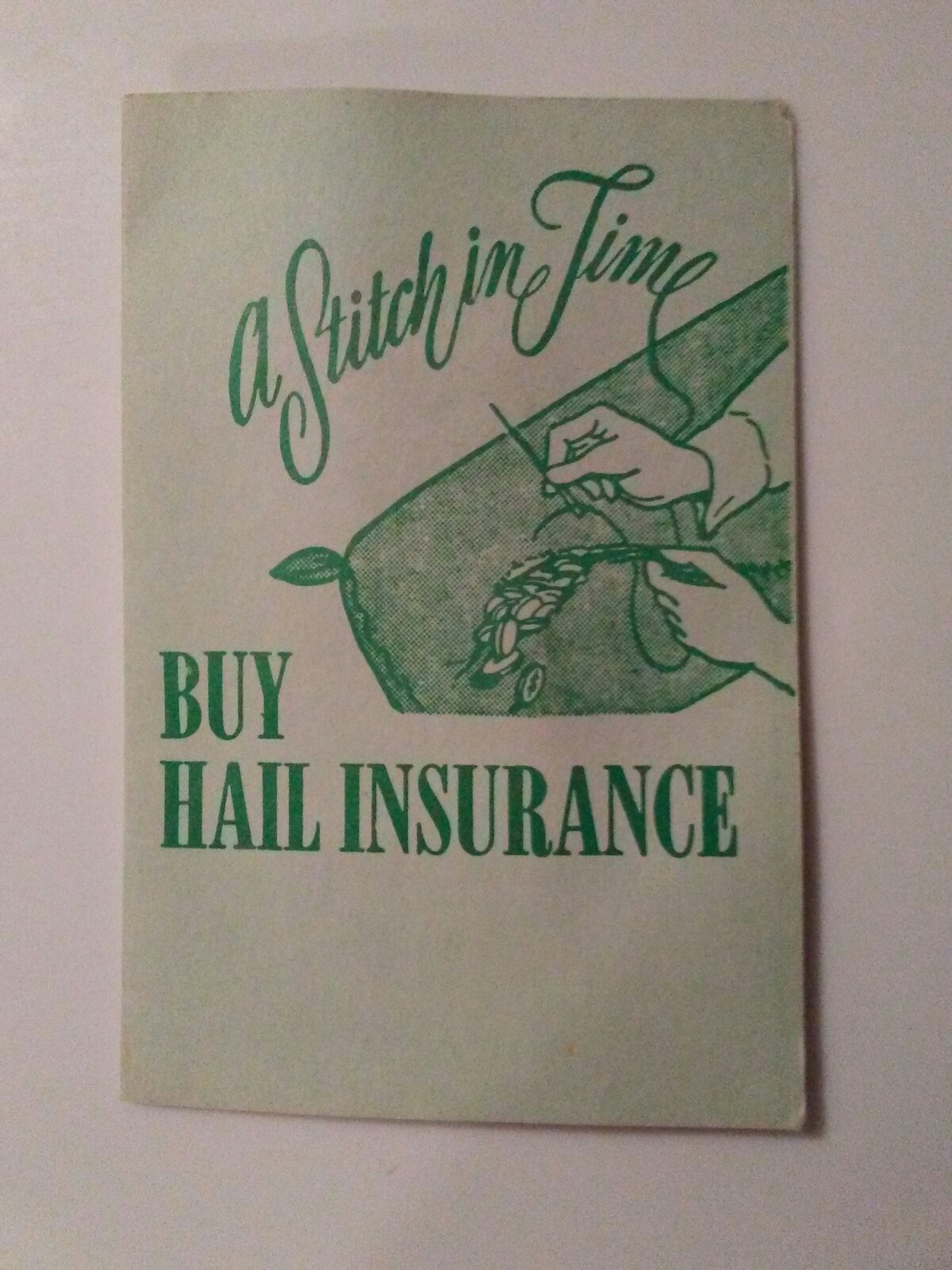 Vintage RAND INSURANCE Advertising Sewing Needle Book – CROP INSURANCE
