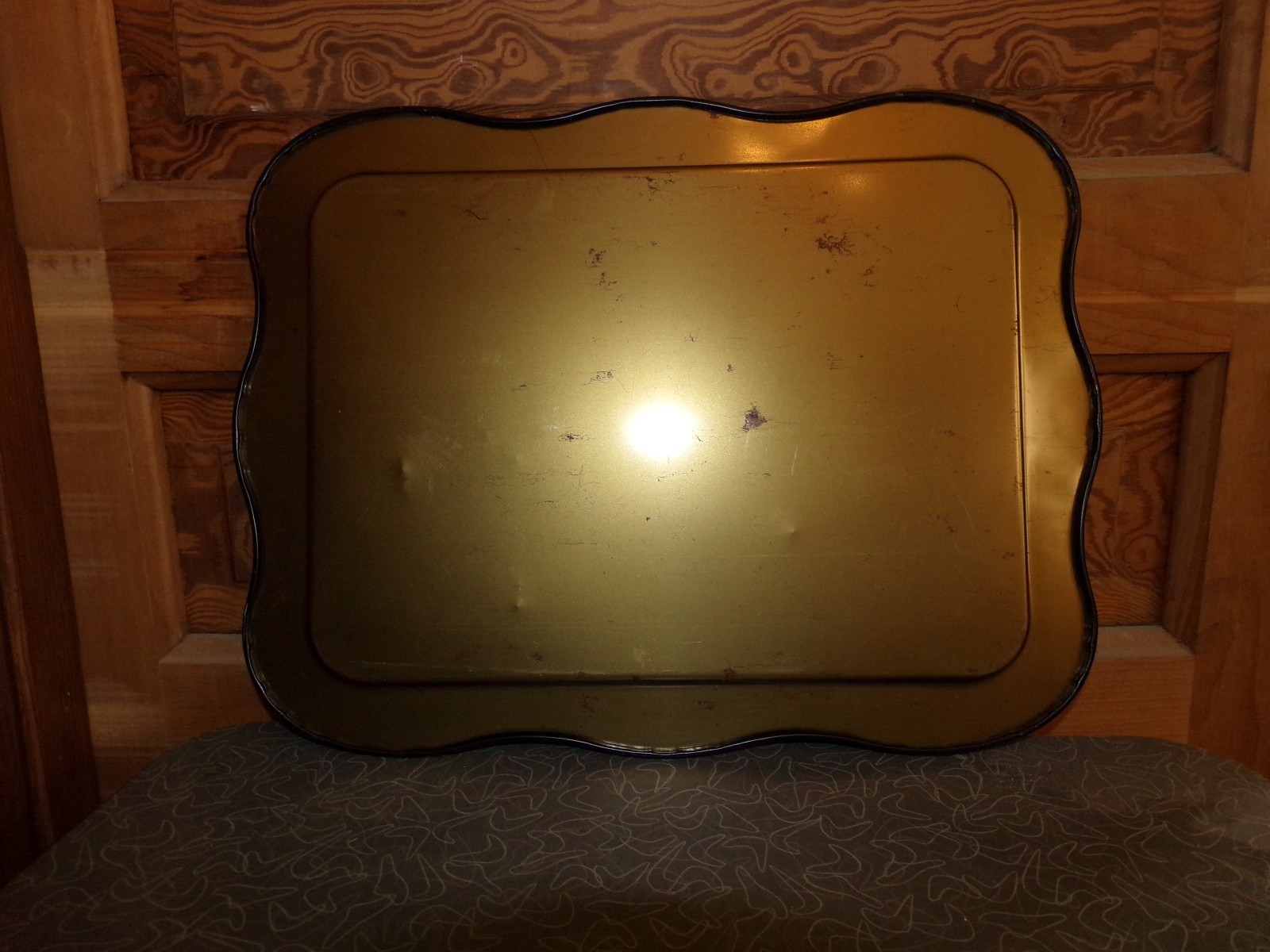 Vintage Federal Land Bank System Advertising Metal Serving Tray C