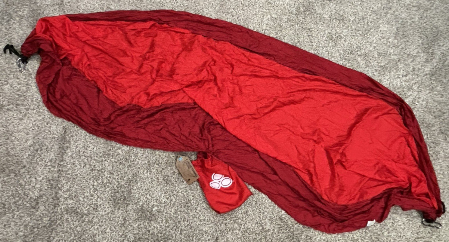 State Farm Logo Red 210T Nylon/Polyester Basecamp Hammock w/ Pouch – New w/ Tag