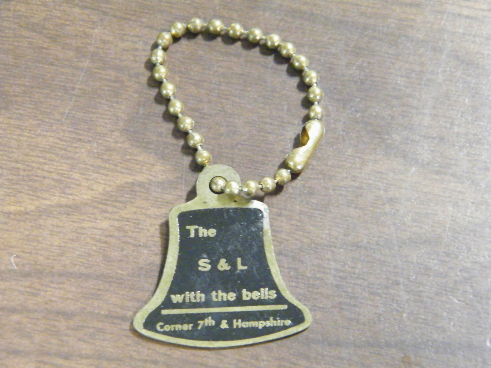 Vintage Gem City Savings Good Customer Service Award Keychain Tag