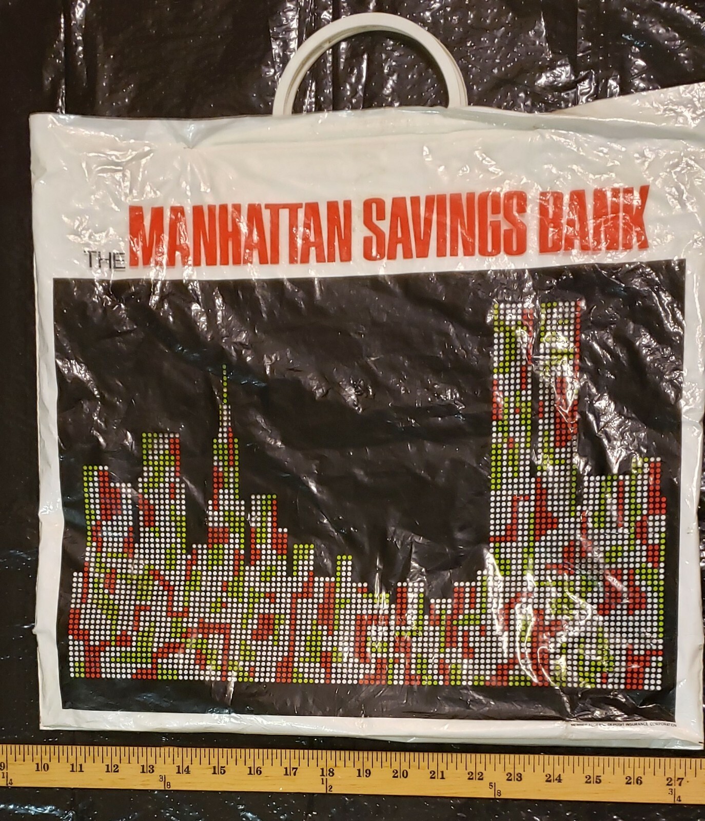 Manhattan Savings Bank Passbook/Bankbook Protector Sleeve w/Letterhead (1970s?)