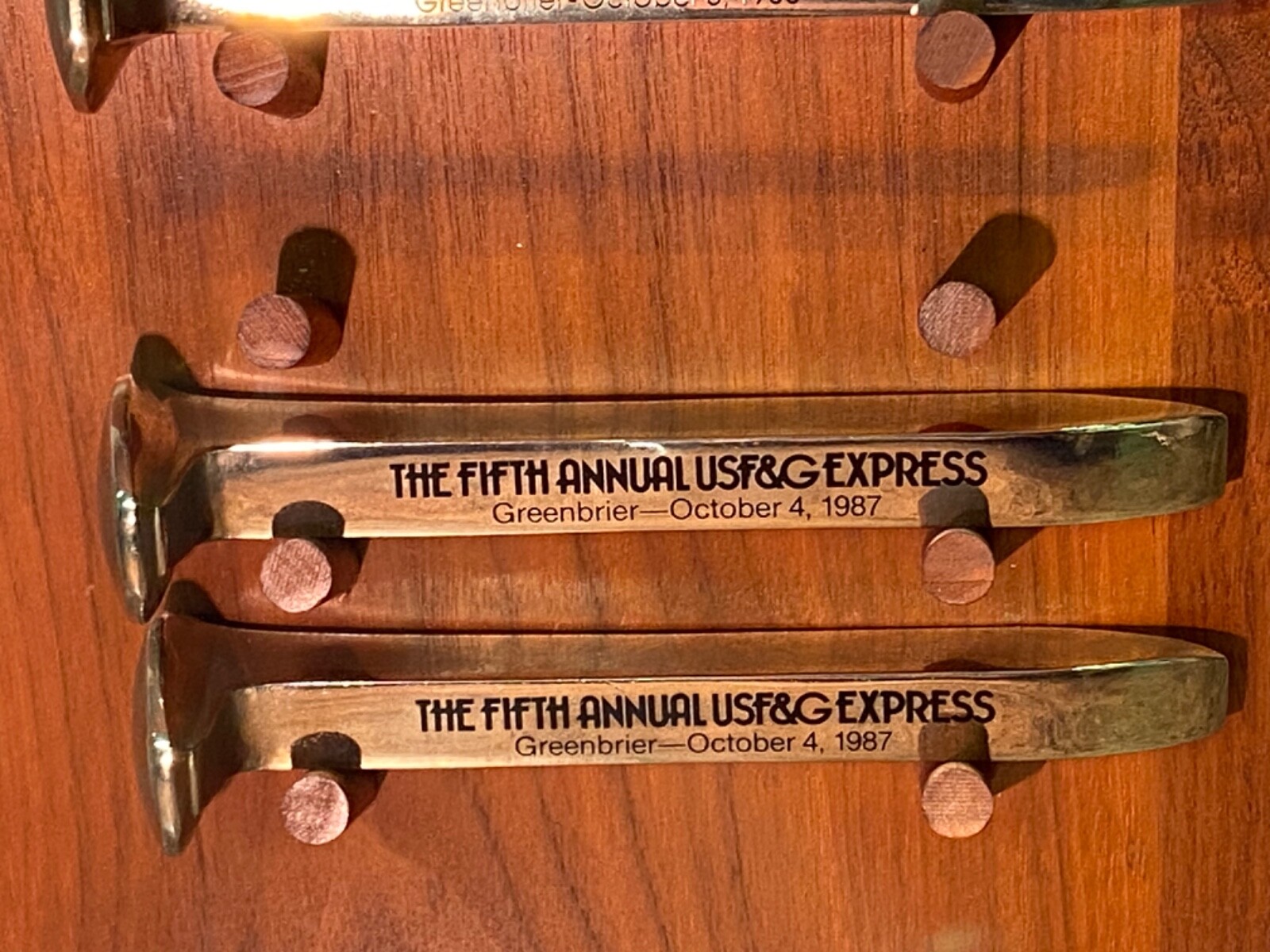USF&G UNITED STATES FIDELITY AND GUARANTY CO. EXPRESS GREENBRIER RAILROAD SPIKES