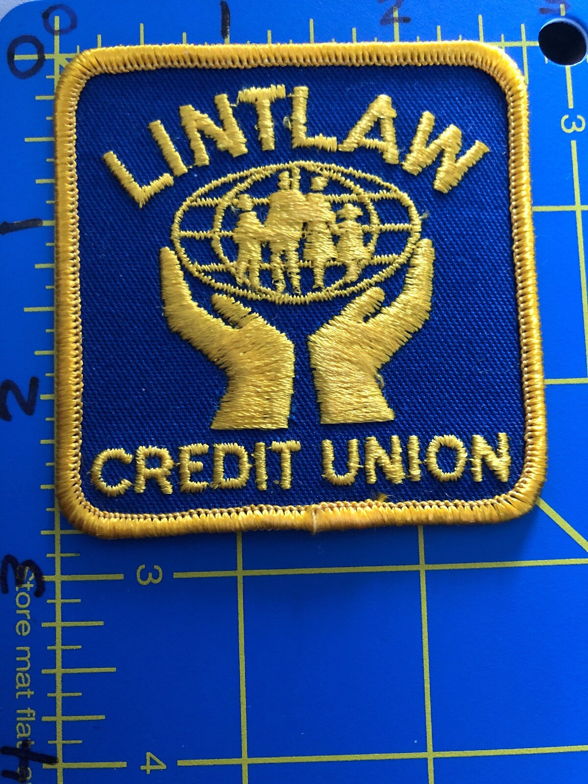 Vintage Lintlaw Credit Union Logo Patch Bank LCU Saskatchewan SK Canada Savings