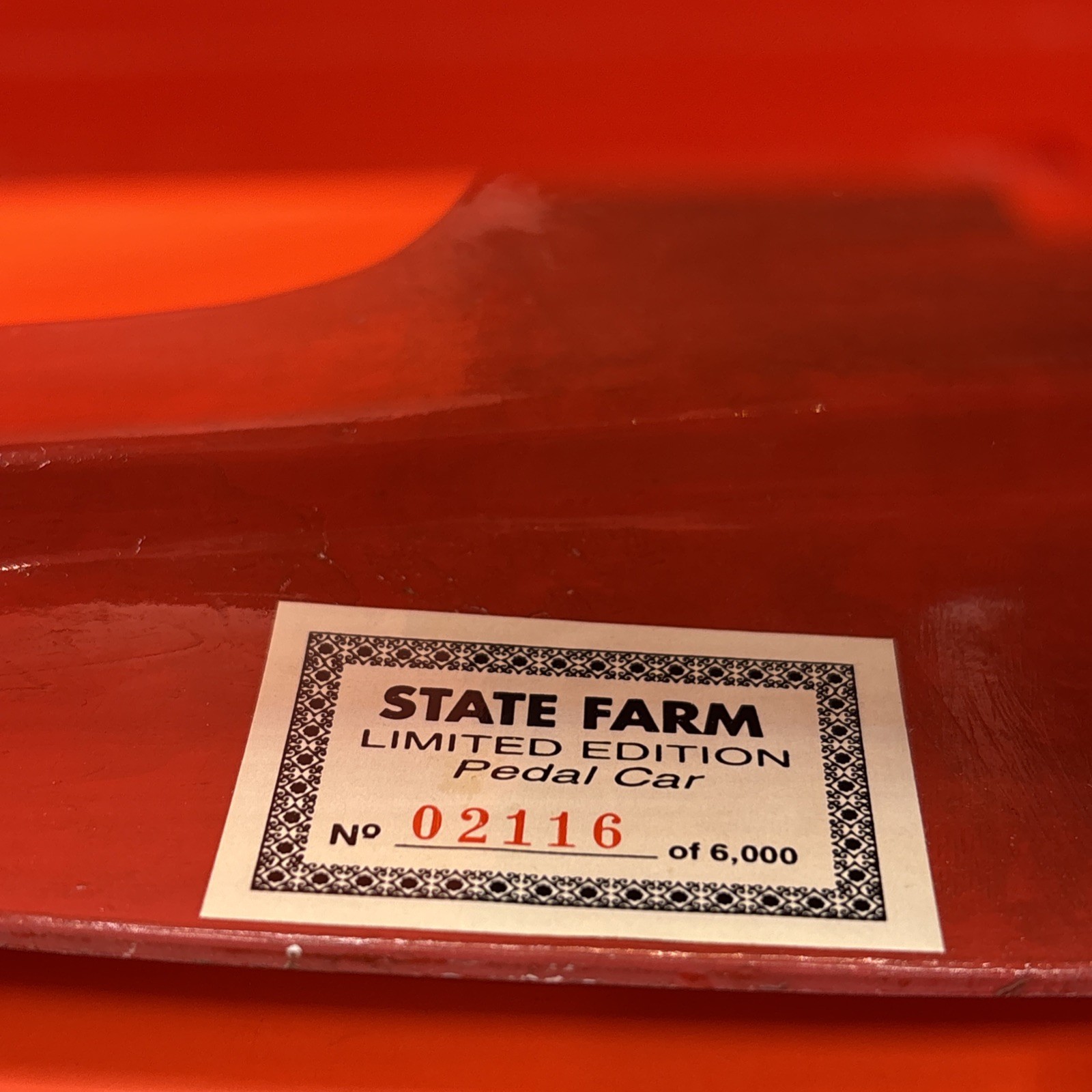 1997 State Farm 75th Anniversary 1:3 Scale Limited Edition Pedal Car #2116