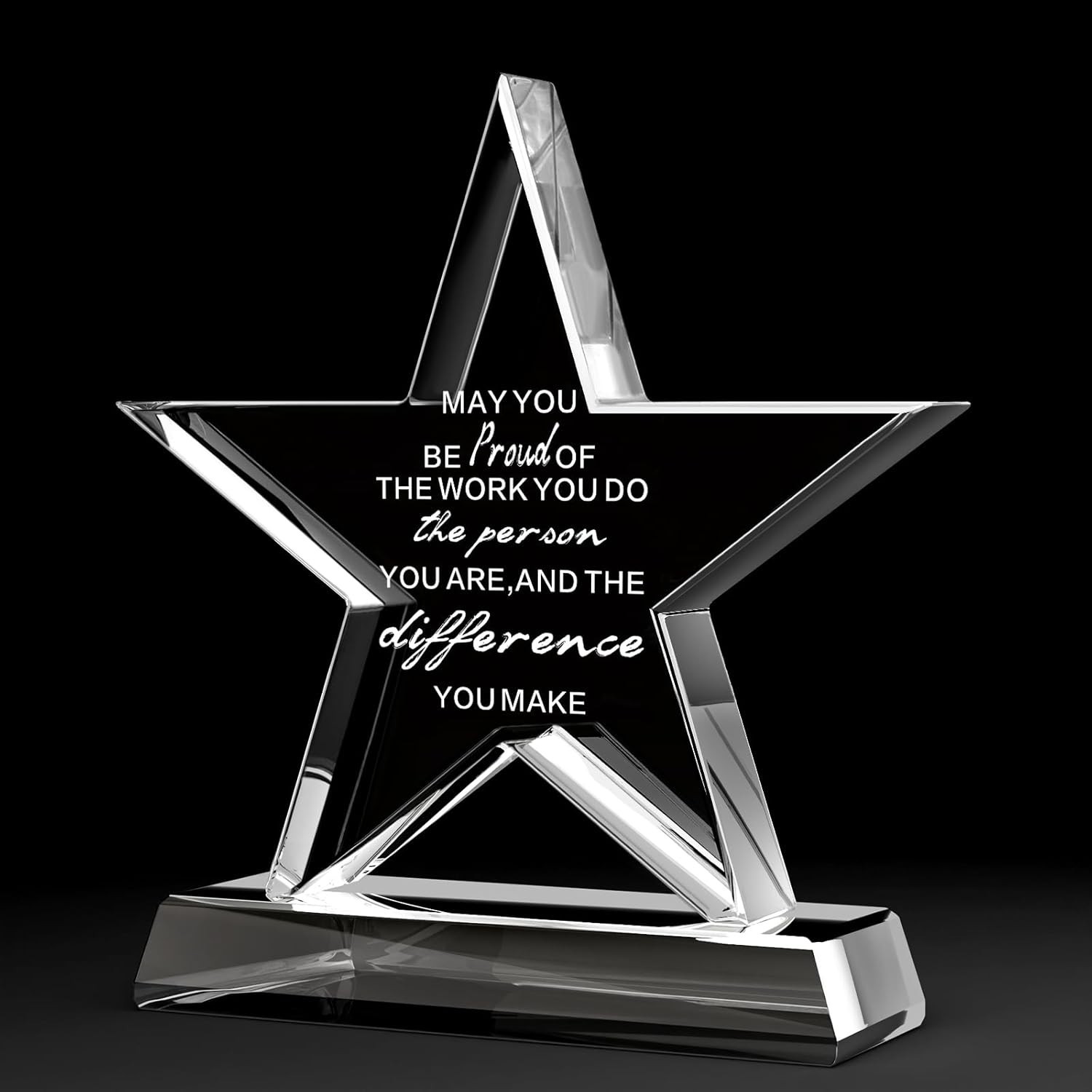 Versatile Crystal Award Trophy – Ideal for Employee, Teacher & Nursing Gifts