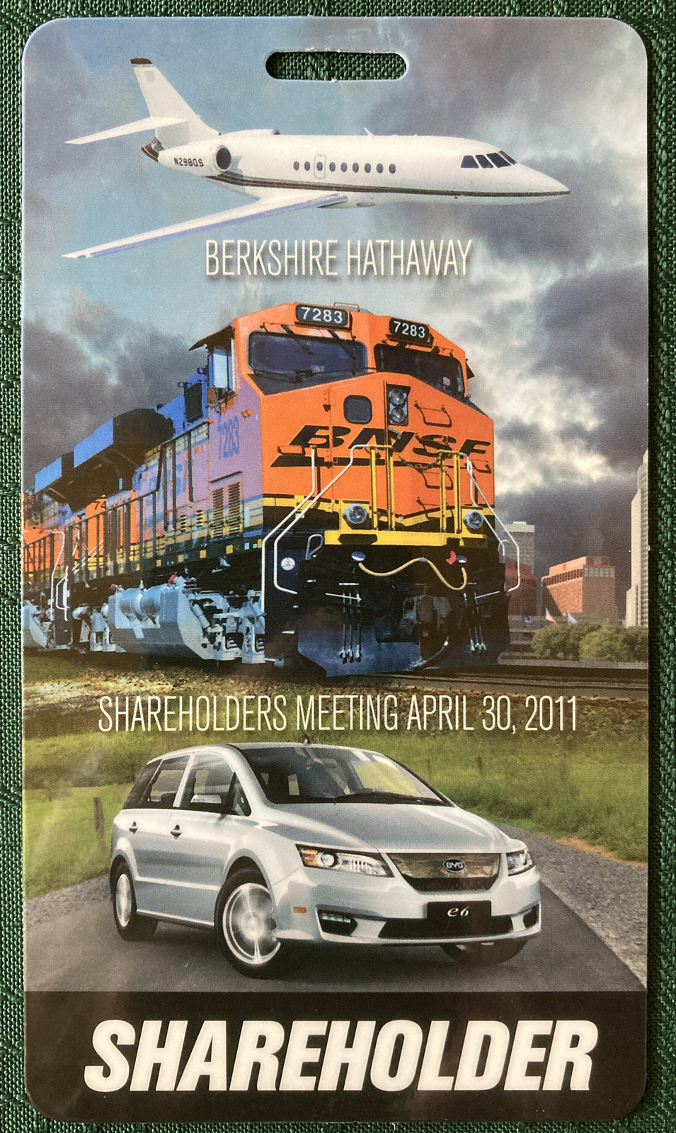 Warren Buffett Shareholder Pass 2011 Berkshire Hathaway Annual Investor Meeting