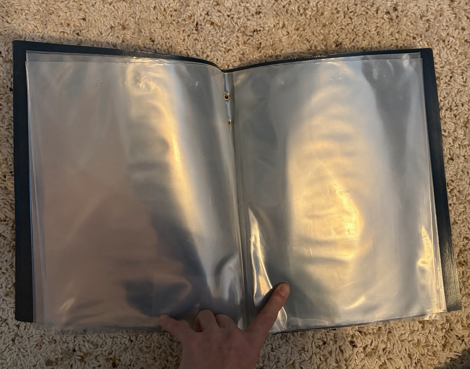 The Prudential Insurance folder with plastic sleeves for 8.5″ x 11″ paper