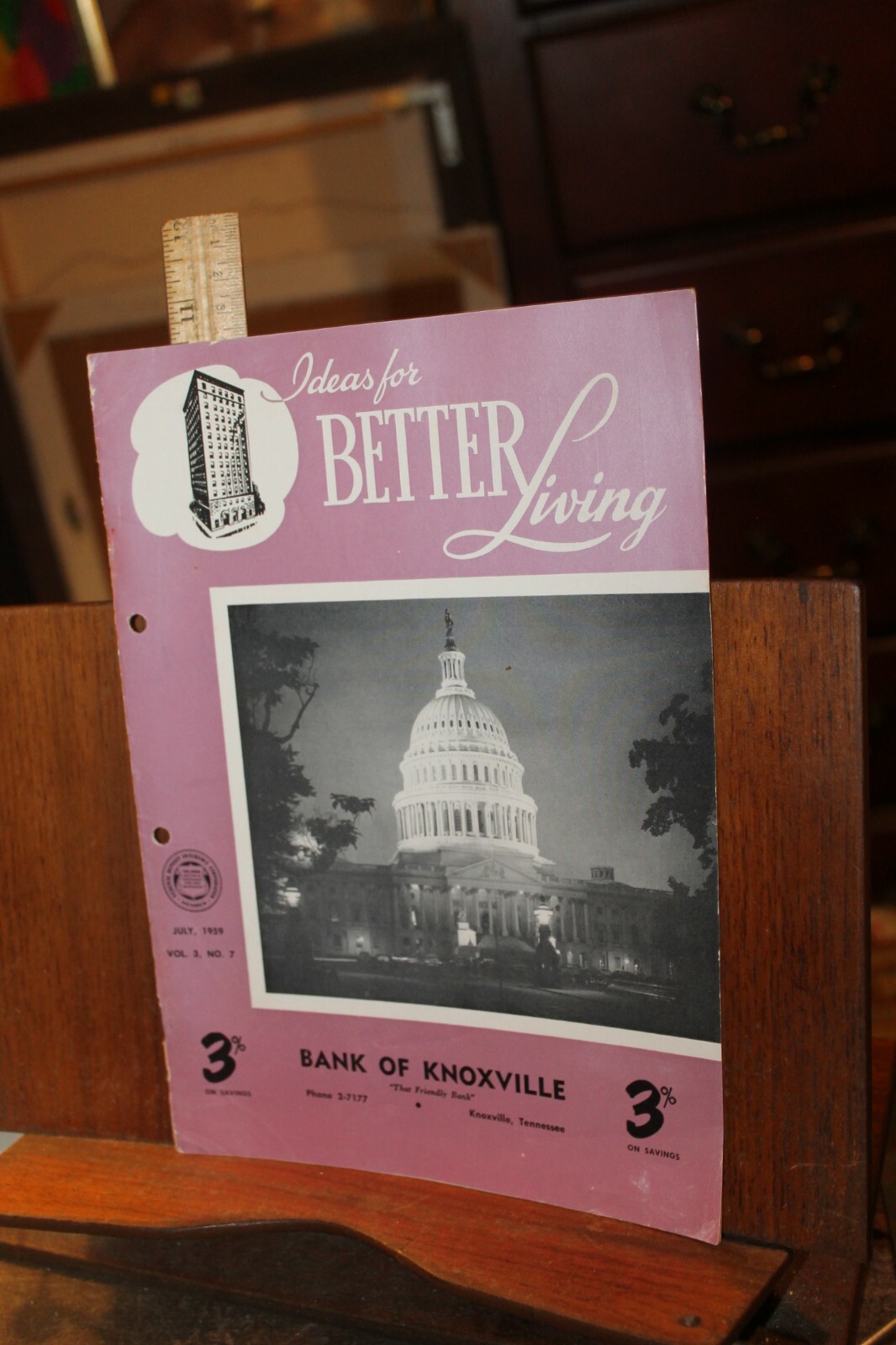 Vintage Bank of Knoxville Magazine Ideas For Better Living July 1959