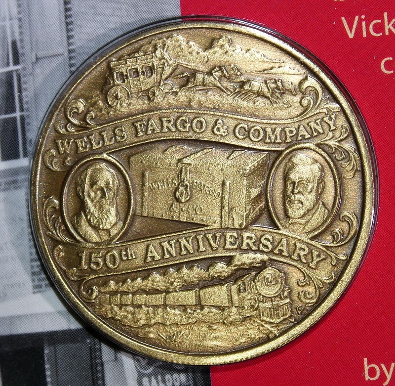 Wells Fargo 150th Anniversary Medal, 2002, Choice Uncirculated, Original Package