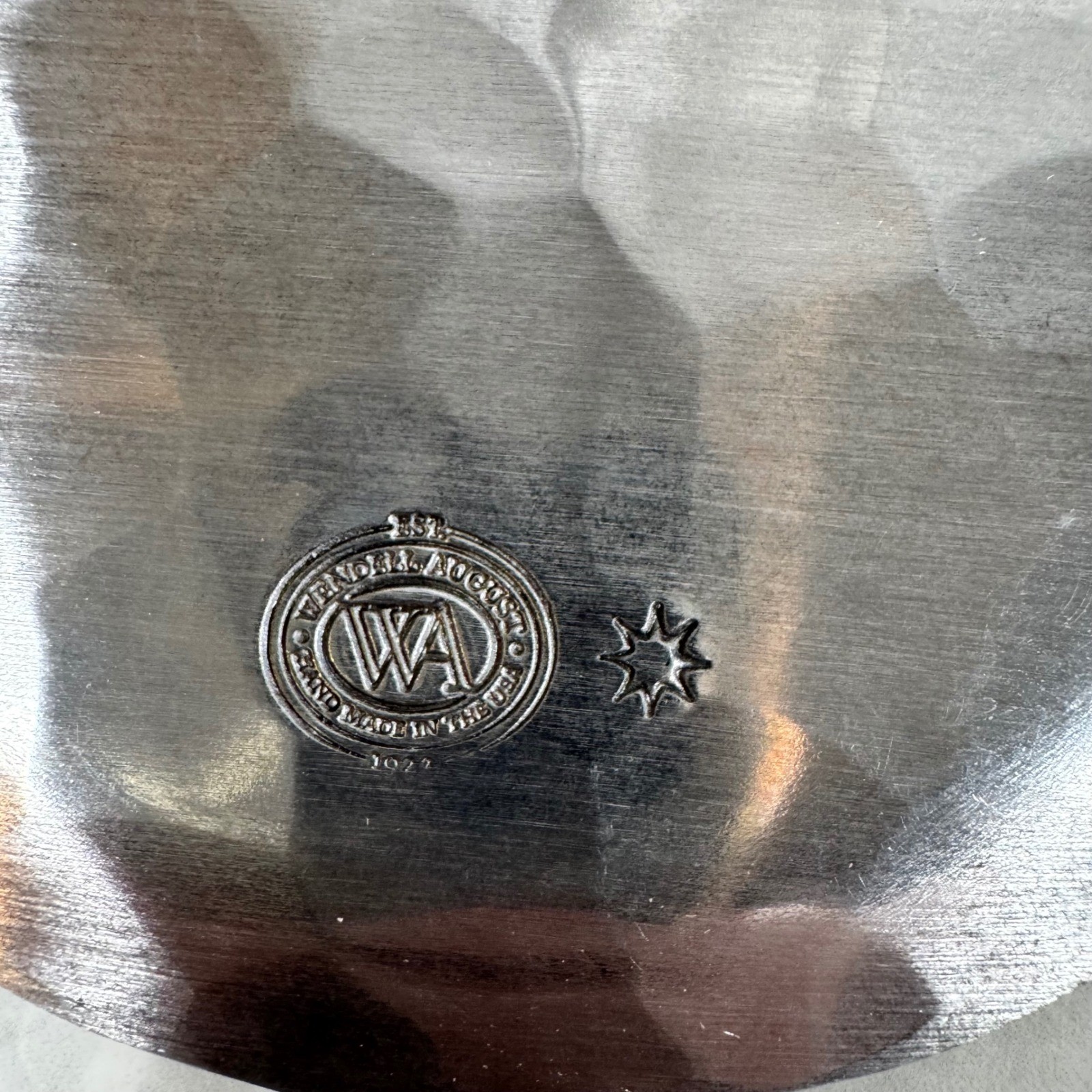 Wendell August Hamlin Bank and Trust 150 Years Hammered Aluminum Trinket Dish