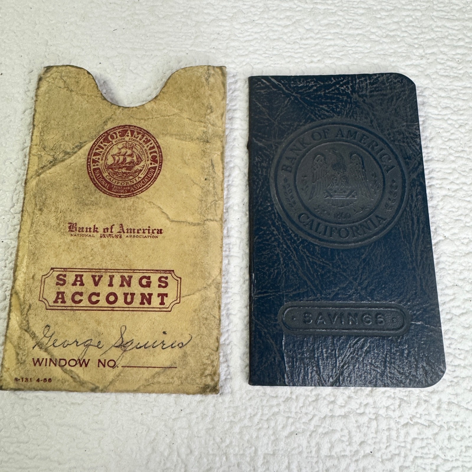 WWII Era 1940s Bank of America Savings Account Book Sonora California Branch