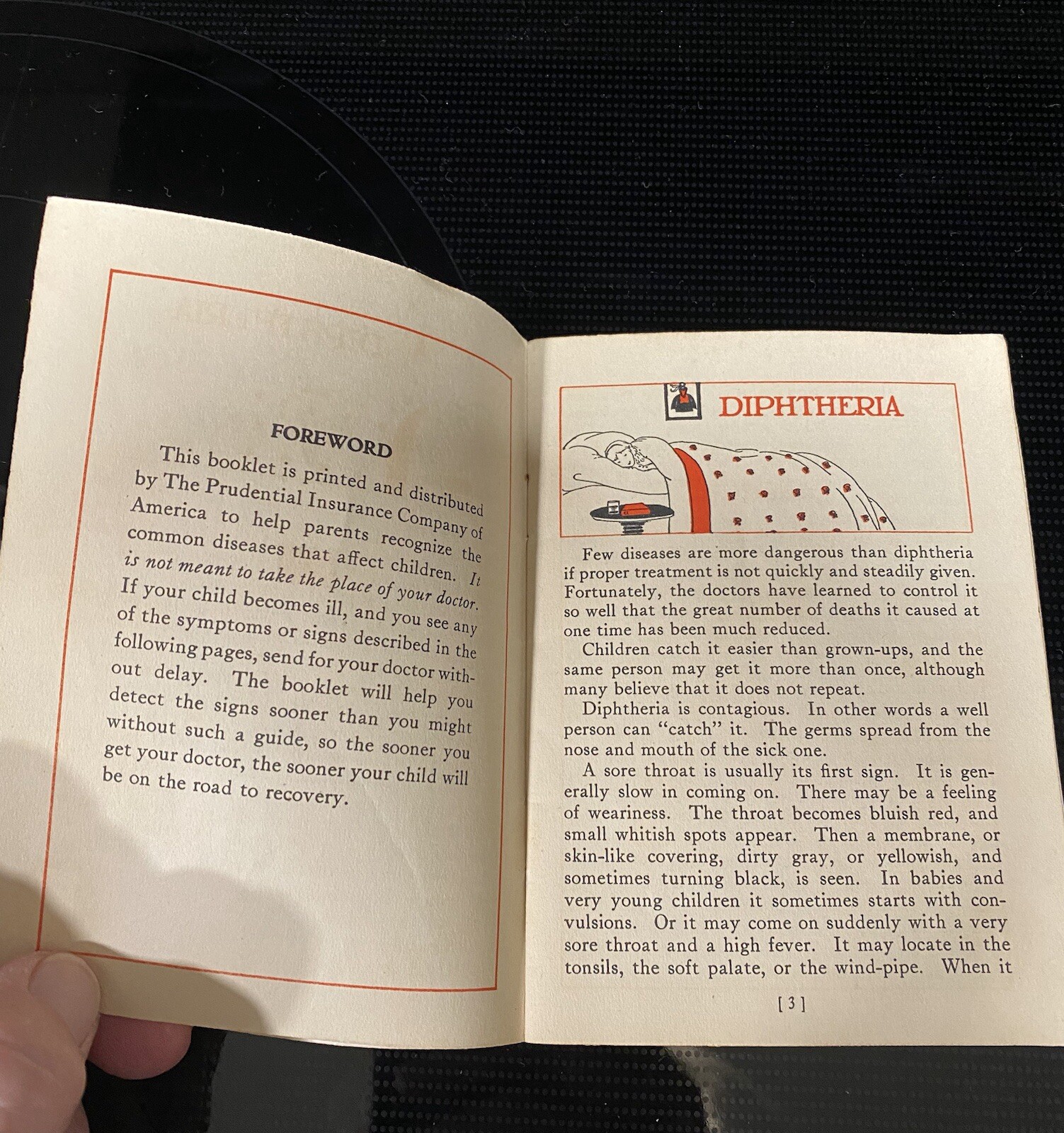 1940’s The Common Diseases Of Children By The Prudential Insurance Co. Booklet