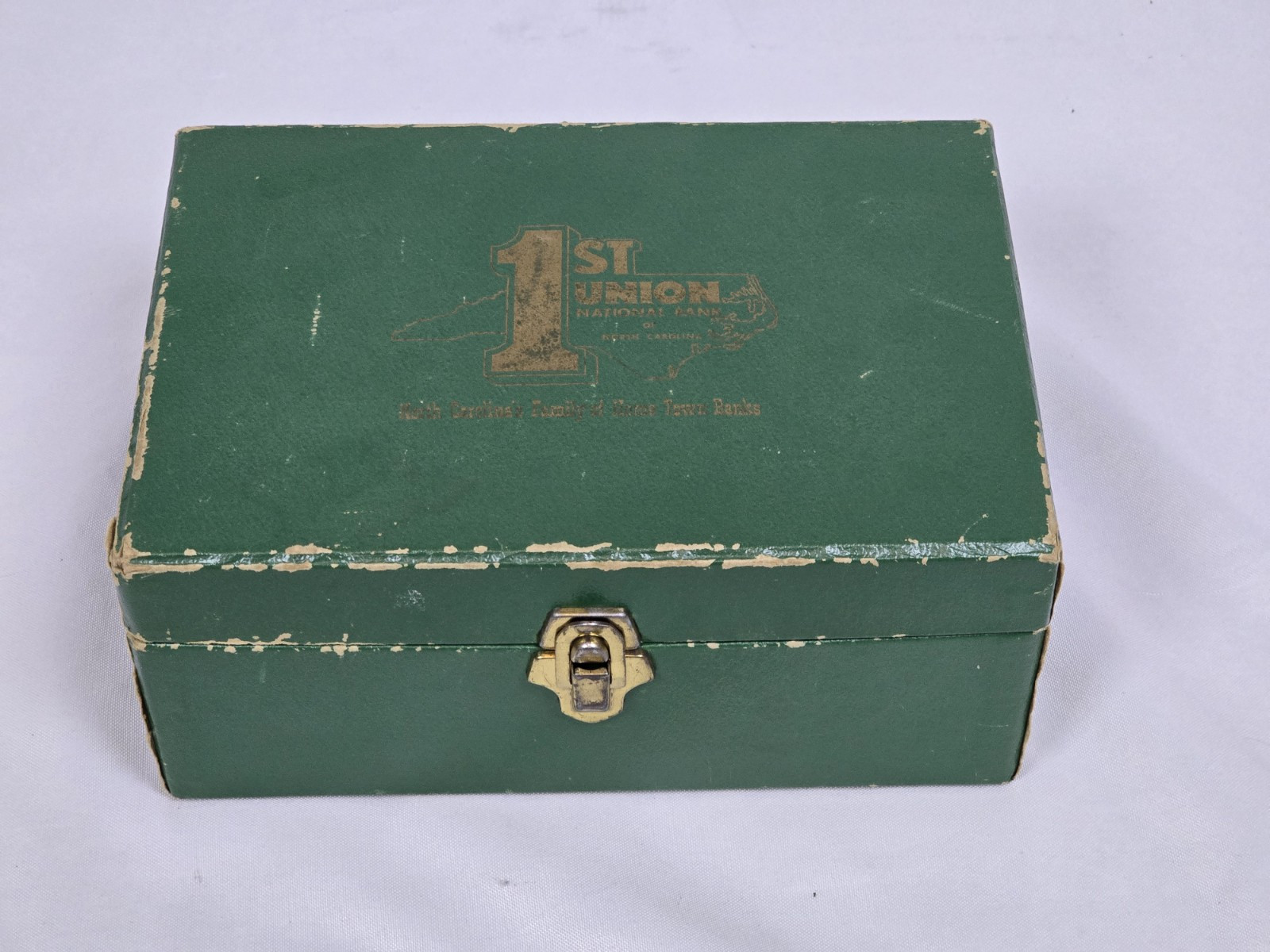 RARE Vintage First Union National Bank of North Carolina Checkbook Box Charlotte