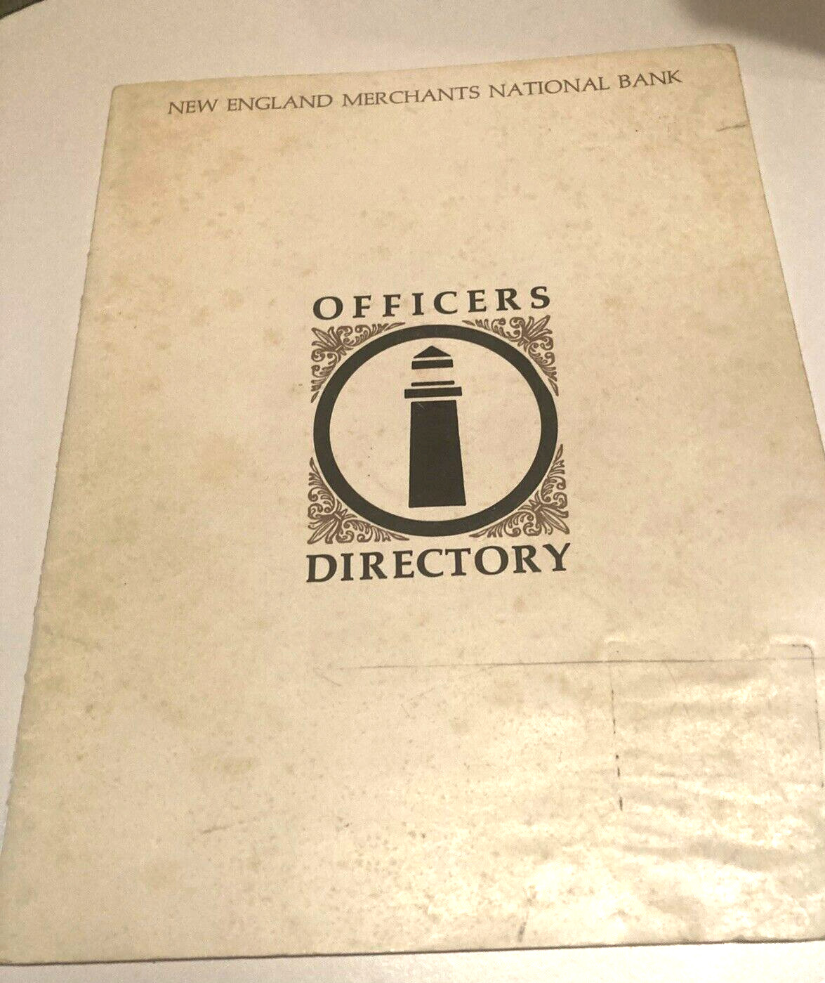 BOSTON, MA NEW ENGLAND MERCHANTS NATIONAL BANK OFFICERS DIRECTORY 1960’s