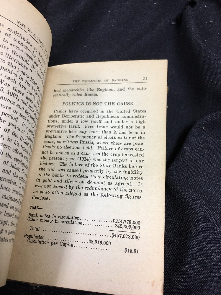 ANTIQUE 1915 The Evolution Of Banking , Robert H ,Howe