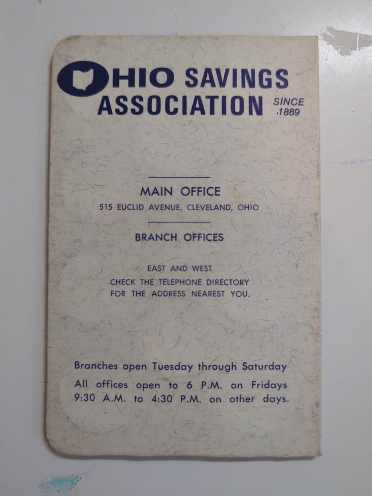 1960s Daily Quarter Coin Saver Ohio Savings Assoc Cleveland