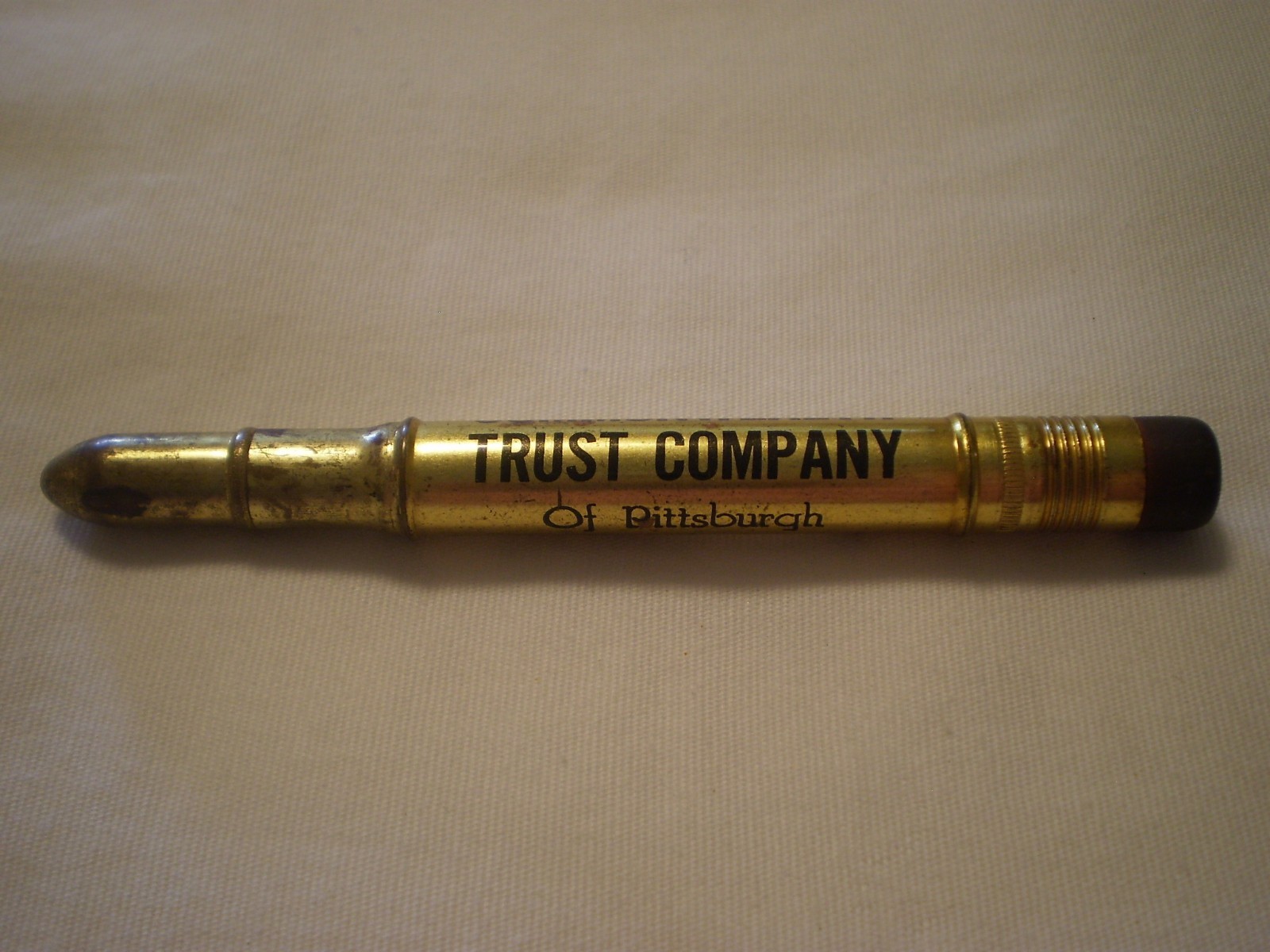 VINTAGE COMMONWEALTH TRUST CO. BANKER ADVERTISING PENCIL PITTSBURGH, PA