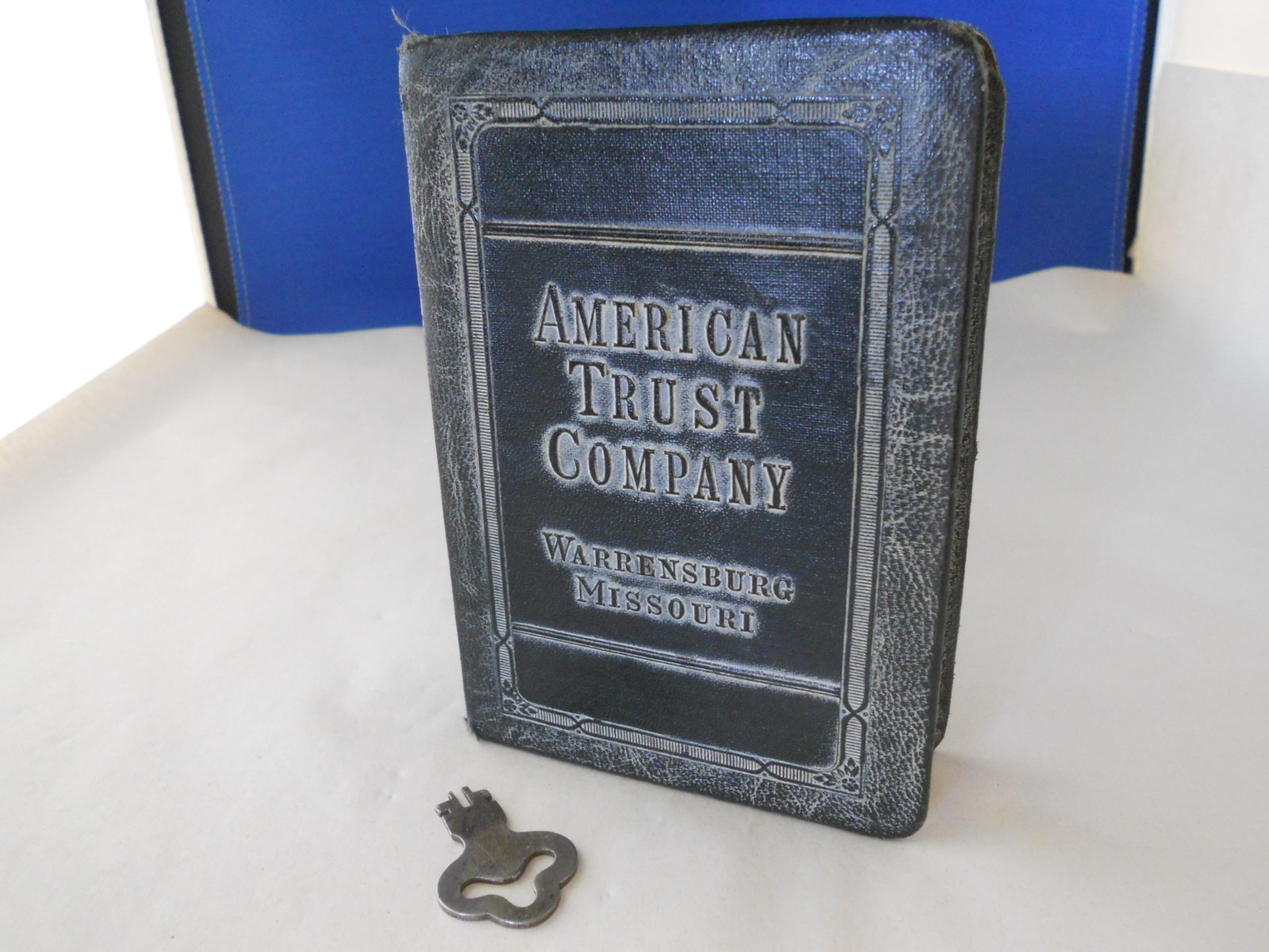 Antique Book Bank American Trust Co Warrensburg Missouri MO Has Key