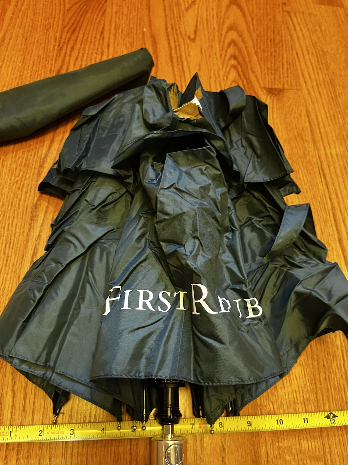 First Republic Bank Compact Folding Umbrella Wooden Handle Bankrupt Finance