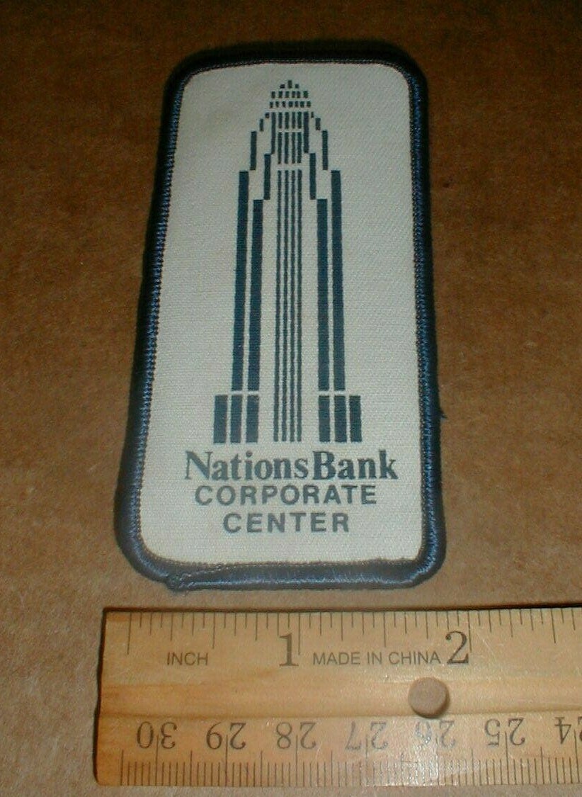 VTG Nations Bank Corporate Center Charlotte NC Old Jacket Hat Unused Patch