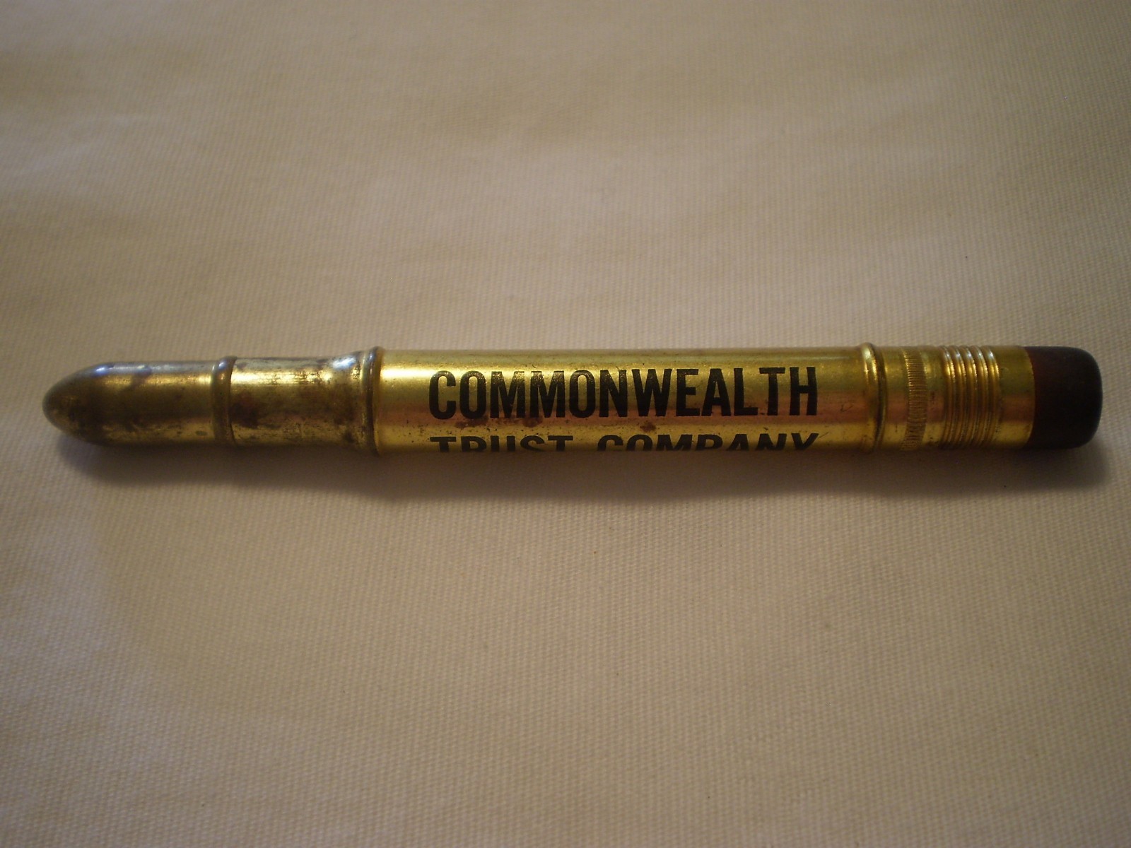 VINTAGE COMMONWEALTH TRUST CO. BANKER ADVERTISING PENCIL PITTSBURGH, PA