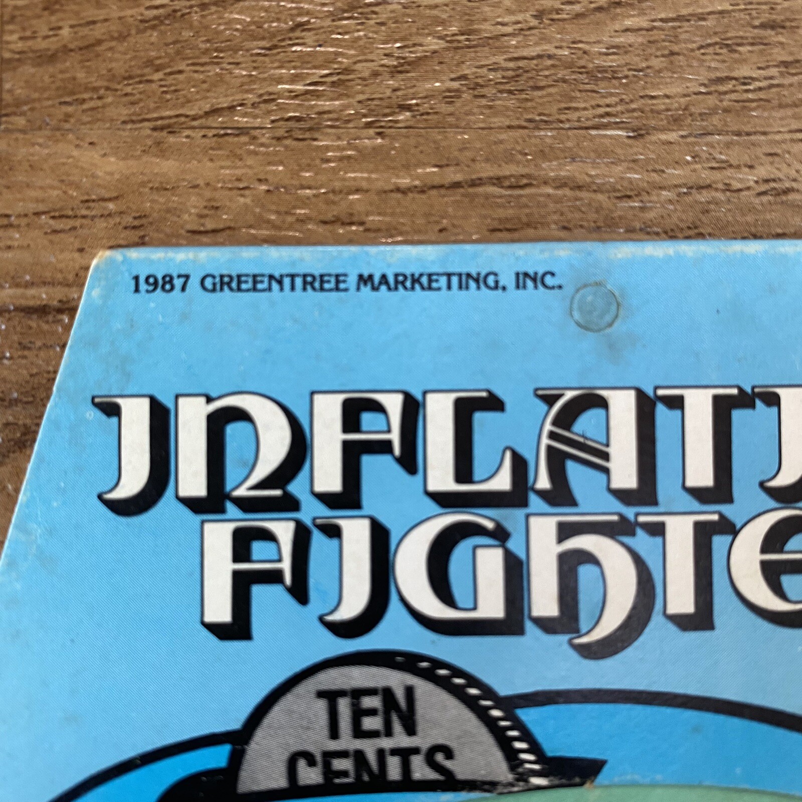 Vintage 1980s Inflation Fighter Financial Advice Tips Double Sided Card