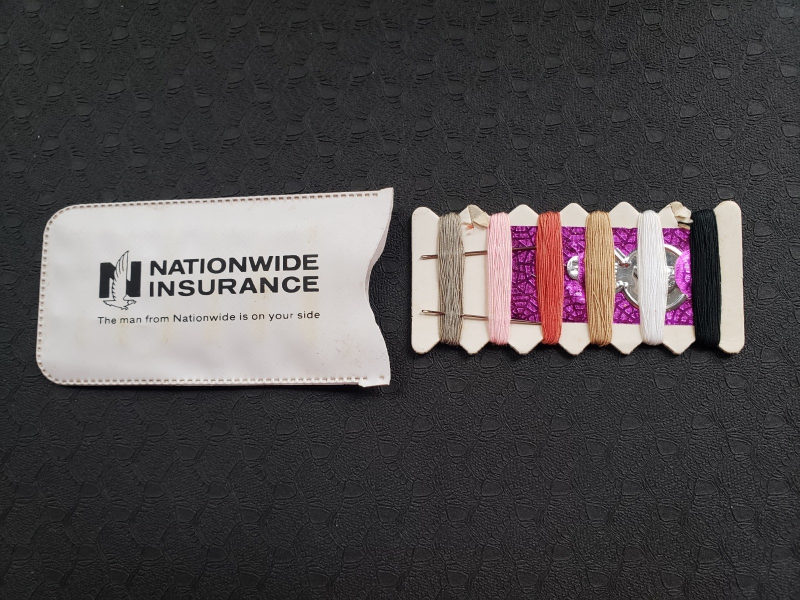 VINTAGE 1970s Nationwide Insurance Sewing Kit North Carolina Advertising