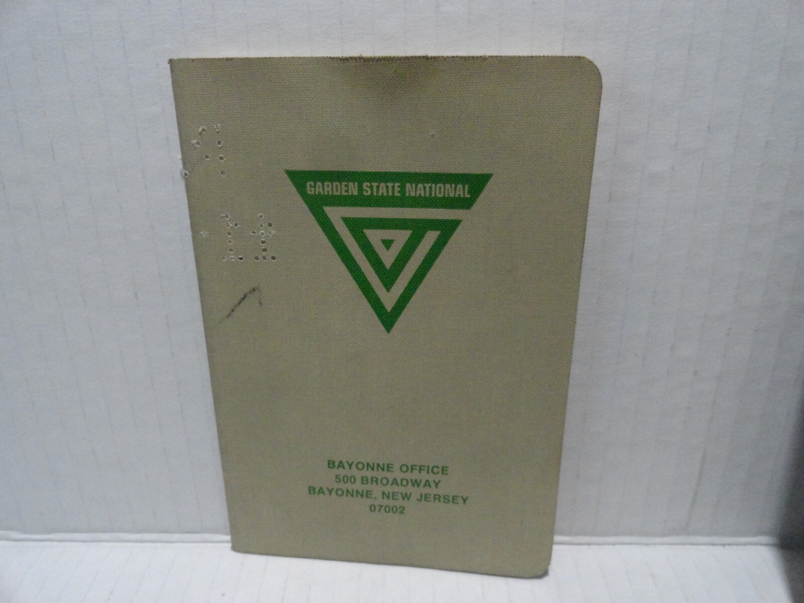 2 VINTAGE BAYONNE NJ SAVINGS BANK BOOKS GARDEN STATE NATIONAL & FIRST SAVINGS